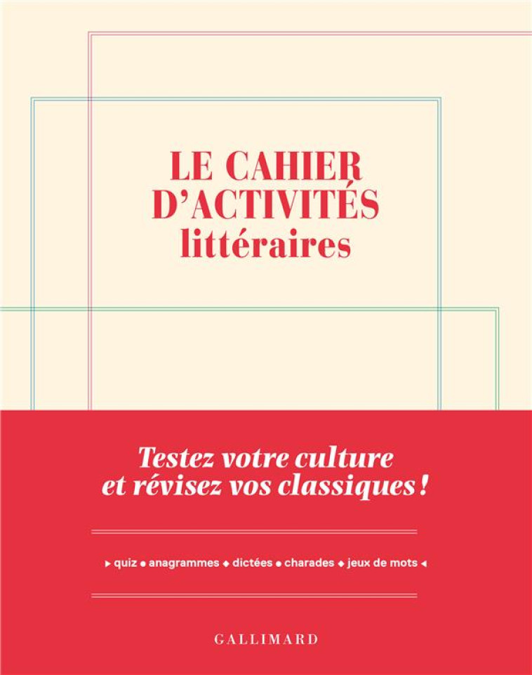 LE CAHIER D-ACTIVITES LITTERAI - CZERCZUK YVES - NC