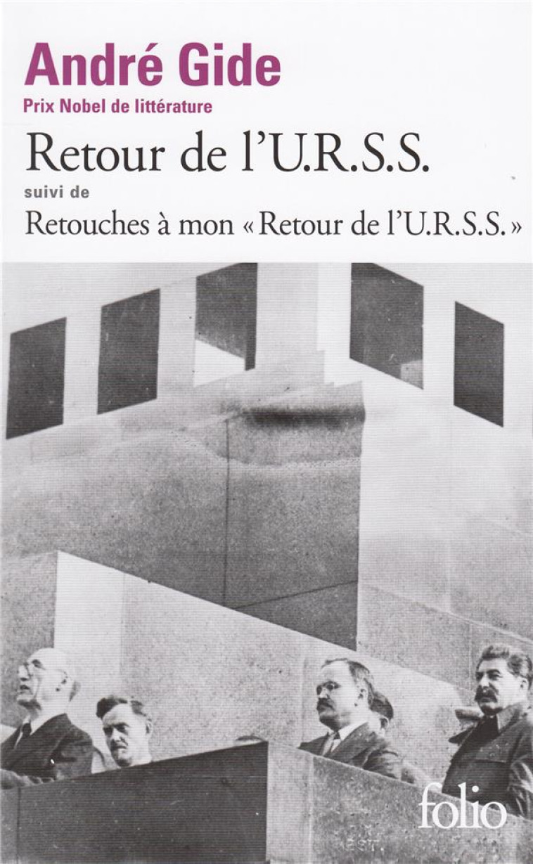 RETOUR DE L-U.R.S.S. / RETOUCH - GIDE ANDRE - GALLIMARD