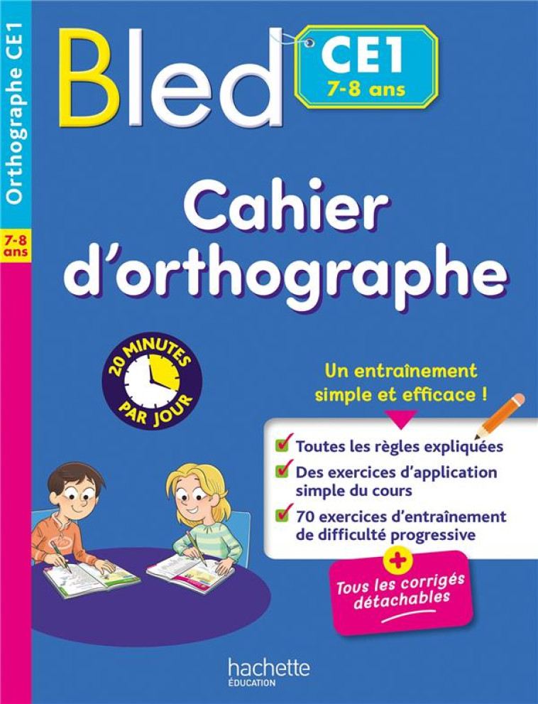 BLED CAHIER D-ORTHOGRAPHE CE1 - COUQUE/FLAMAND - HACHETTE