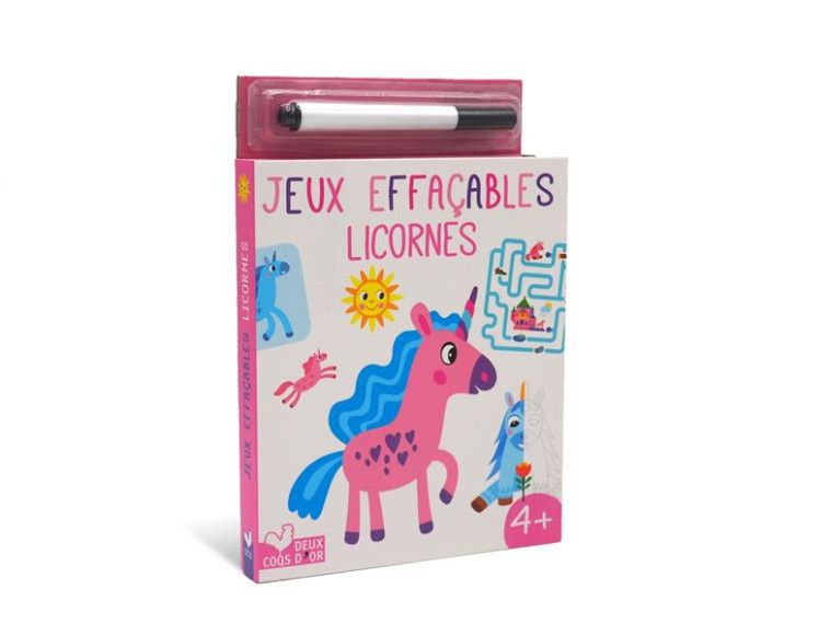 JEUX EFFACABLE LICORNES AVEC F - RAZUMOV - HACHETTE