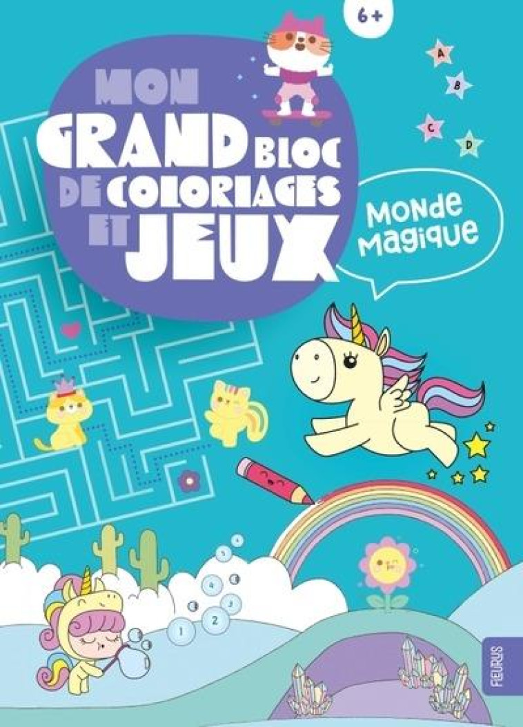 MON GRAND BLOC DE COLORIAGES E - DERODIT/JEZEWSKI - FLEURUS