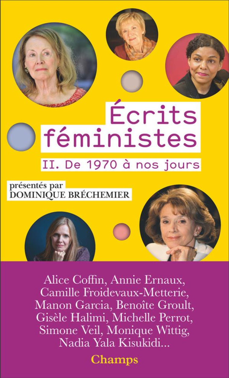 ECRITS FEMINISTES - VOL02 - DE - BRECHEMIER DOMINIQUE - FLAMMARION