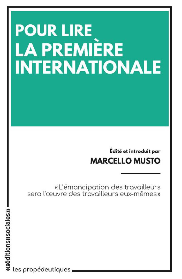 POUR LIRE LA PREMIERE INTERNAT - MUSTO MARCELLO - SOCIALES