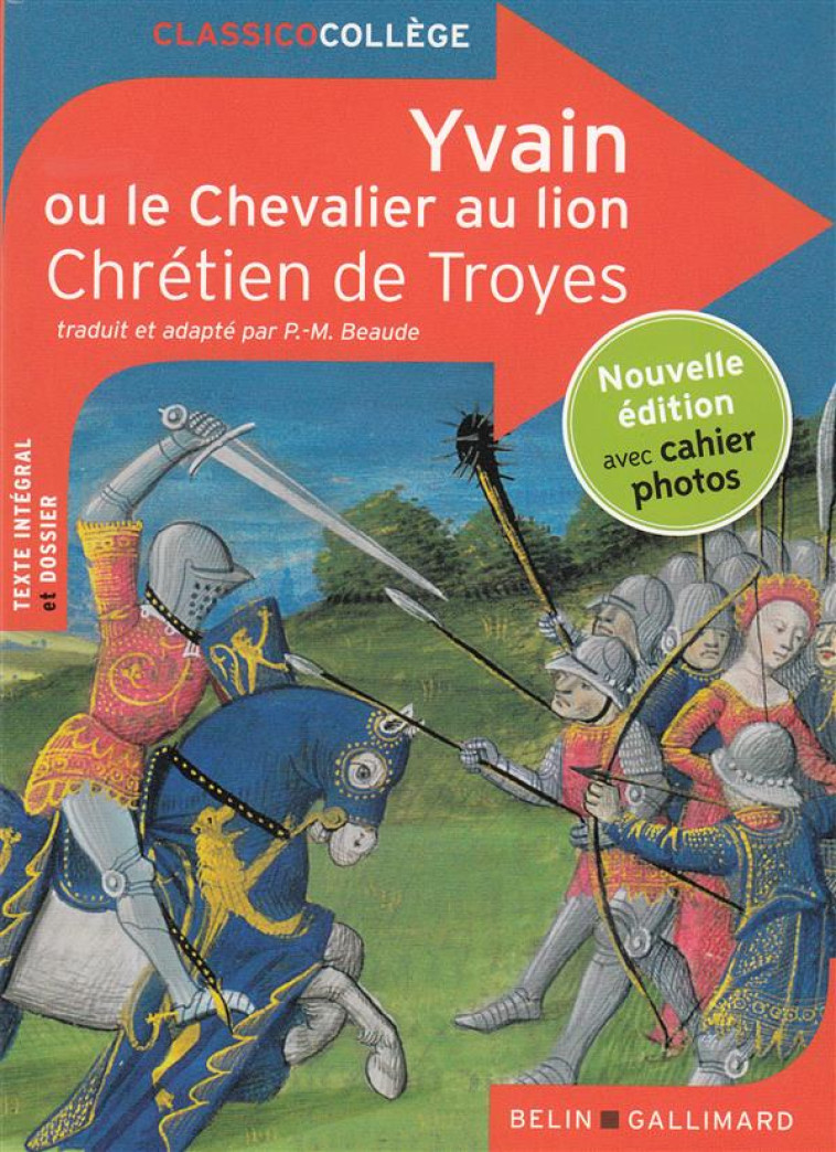 CLASSICO YVAIN OU LE CHEVALIER - DE TROYES CHRETIEN - Belin