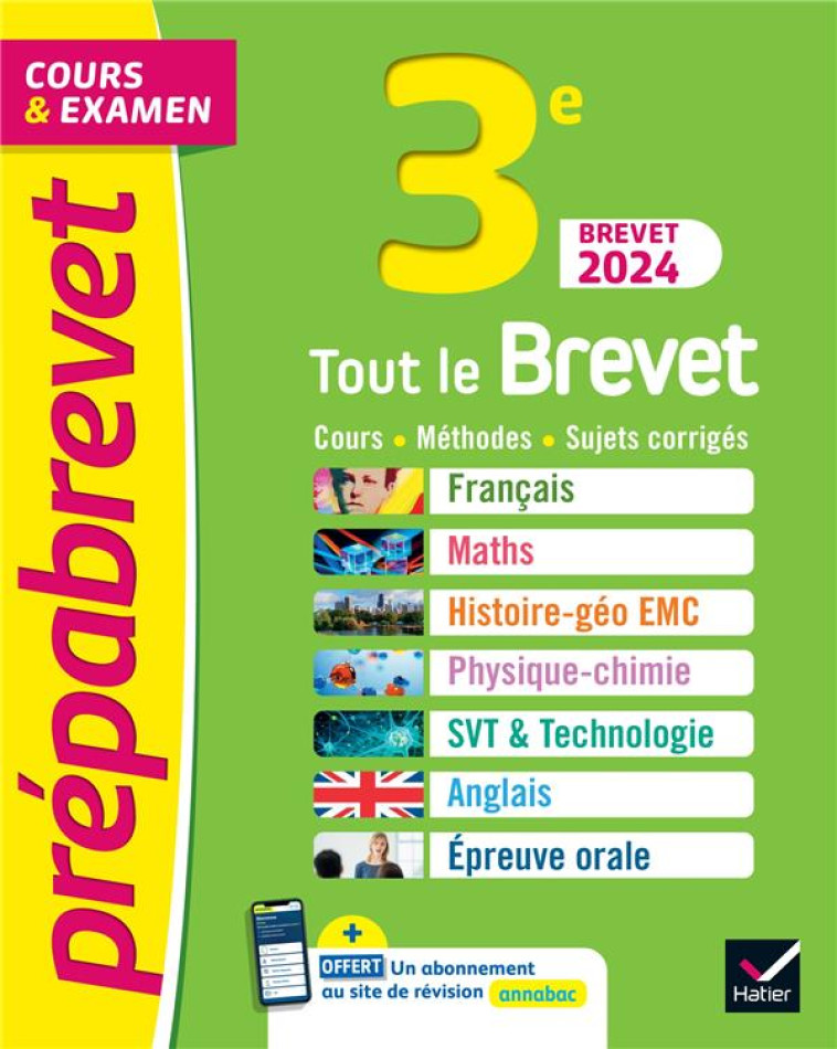 PREPABREVET TOUT LE BREVET 202 - BUREAU/RATTIER - HATIER SCOLAIRE