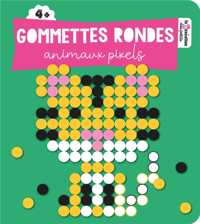 GOMMETTES RONDES ANIMAUX PIXEL - COLLECTIF - HACHETTE