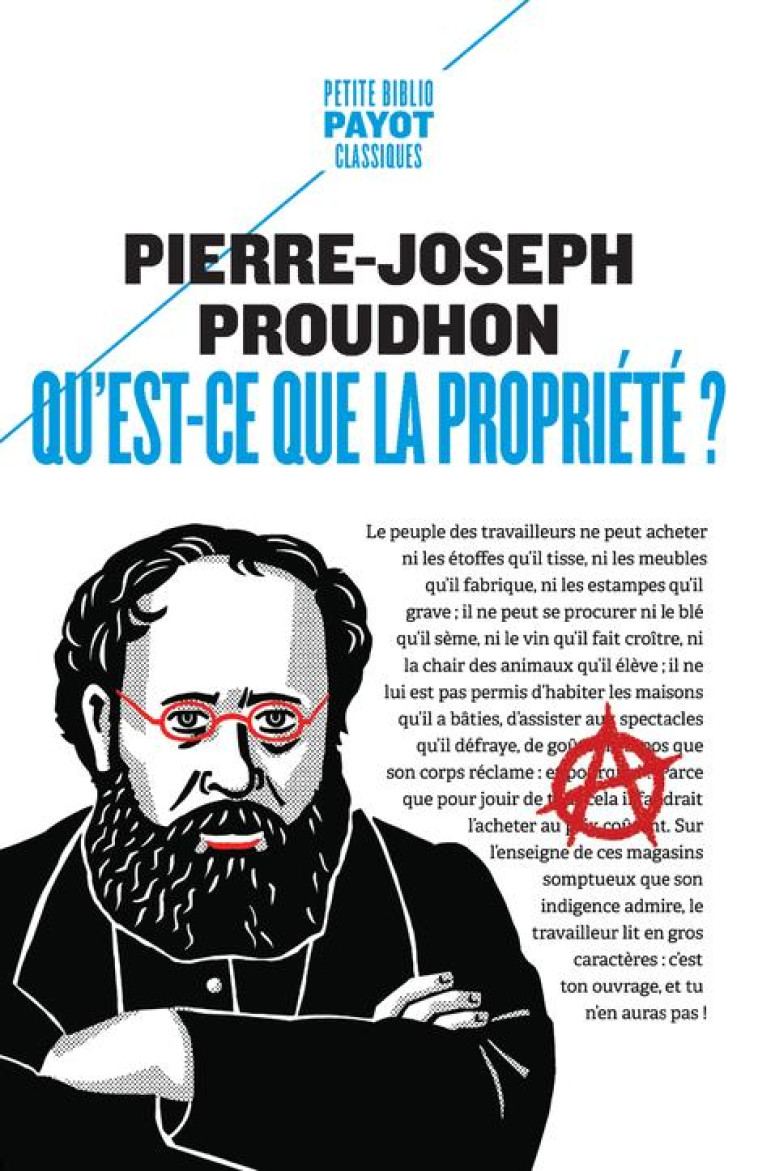 QU-EST-CE QUE LA PROPRIETE? - PROUDHON/JOURDAIN - PAYOT POCHE