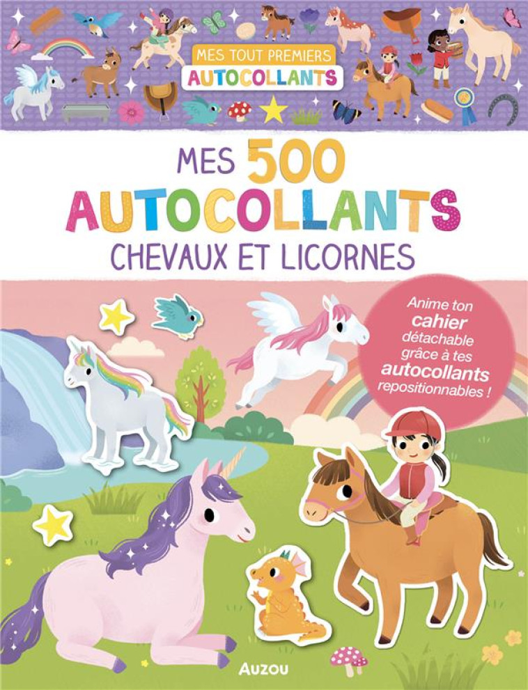 MES 500 AUTOCOLLANTS - CHEVAUX - WU YI-HSUAN - PHILIPPE AUZOU