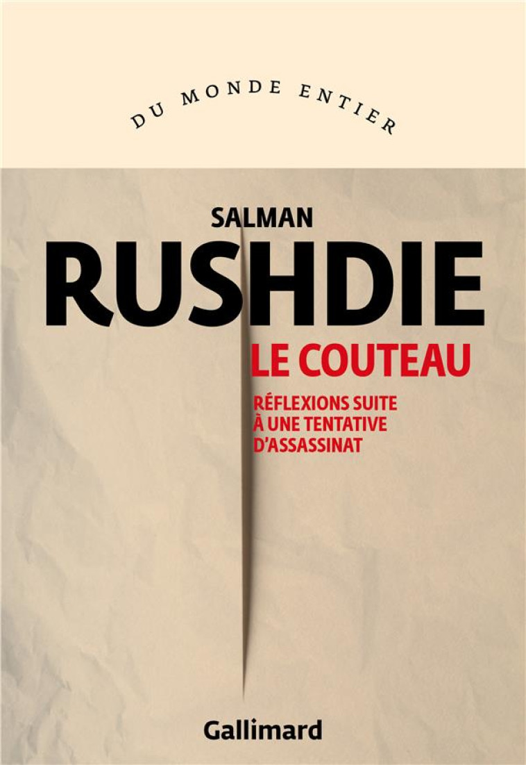 LE COUTEAU - REFLEXIONS SUITE - RUSHDIE SALMAN - GALLIMARD