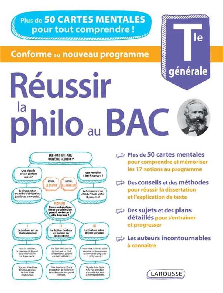 REUSSIR LA PHILO AU BAC, AVEC - GUEZENGAR ARTHUR - LAROUSSE