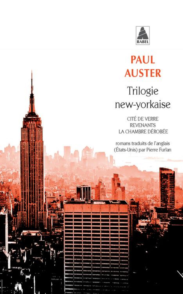 TRILOGIE NEW-YORKAISE (BABEL) - AUSTER/CHENETIER - Actes Sud