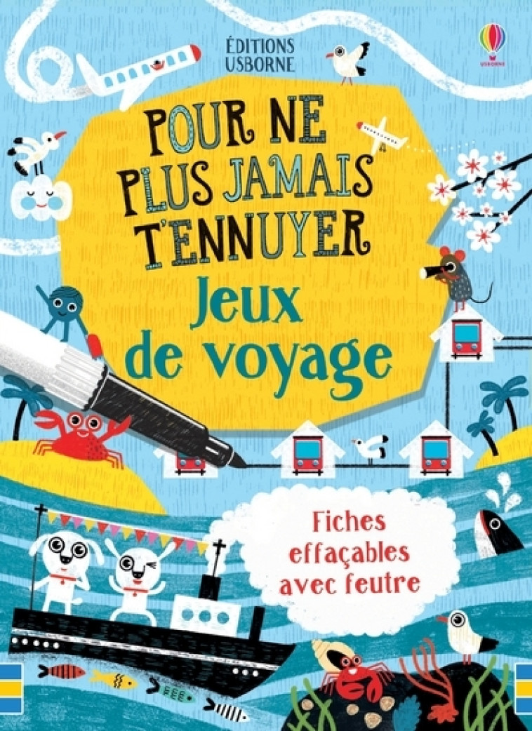 Jeux de voyage - Pour ne plus jamais t'ennuyer - Beckett-Bowman Lucy - USBORNE