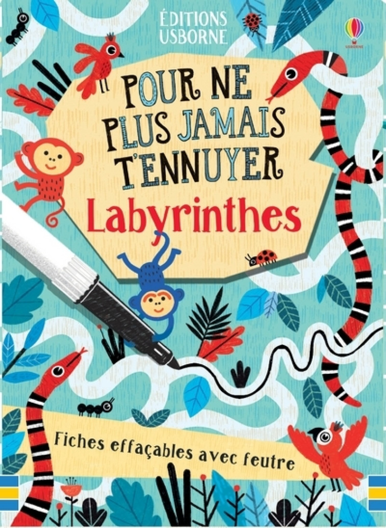 Labyrinthes - Pour ne plus jamais t'ennuyer - Akpojaro Jordan, Bowman Lucy, Cook Lan, Valdivia Paloma, Ashton-Booth Tom, Ahmed Hannah, Lee Hélène - USBORNE