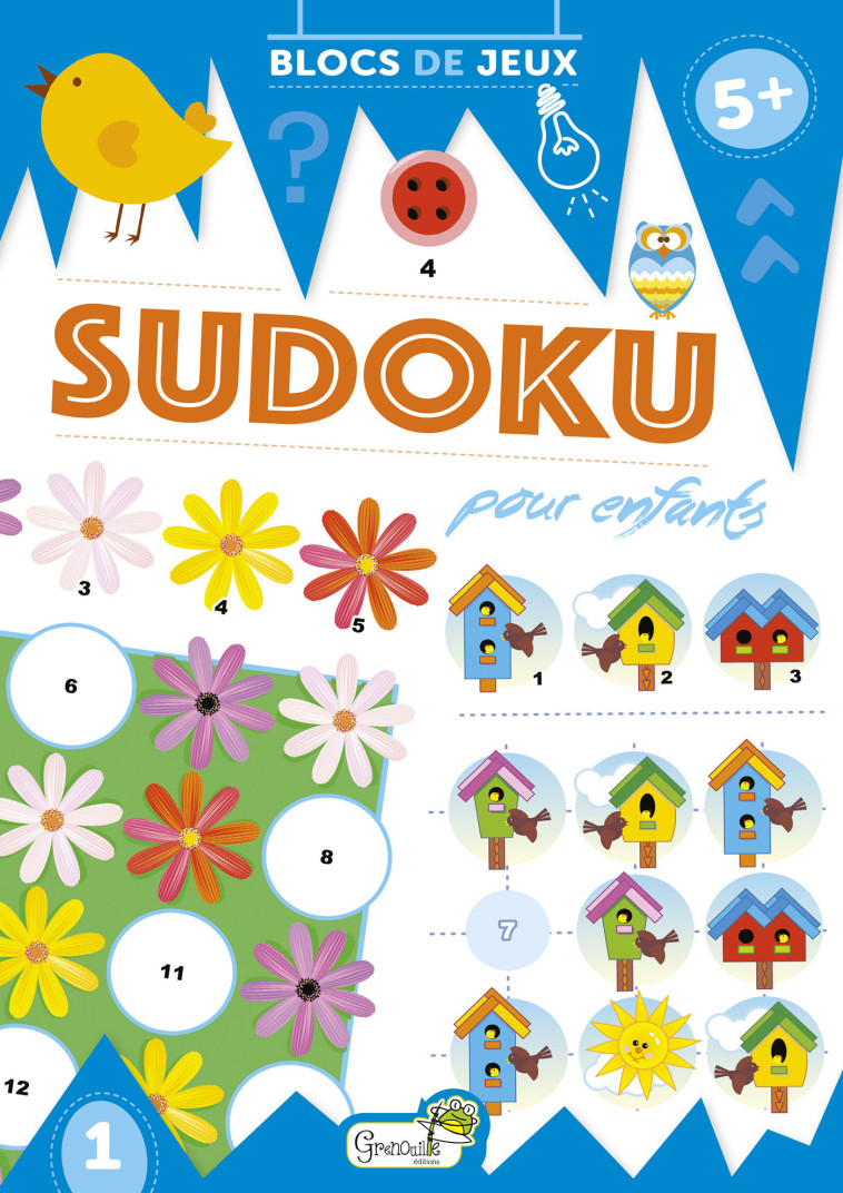 SUDOKU POUR ENFANTS - Beuvelet gaelle , Beuvelet Gaëlle - GRENOUILLE