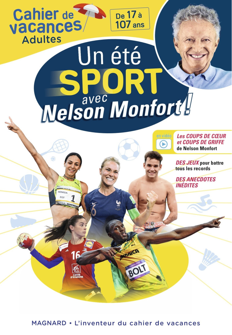 Cahier de vacances adultes - Un été sport avec Nelson Monfort ! - Monfort Nelson, Catteau Stéphane - MAGNARD