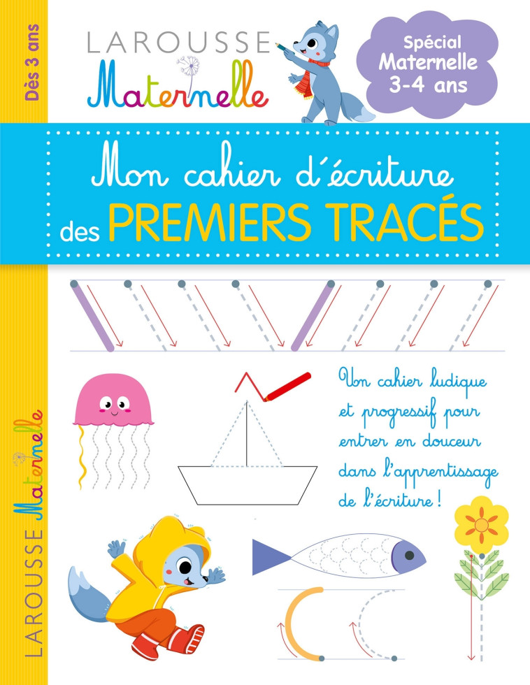 Mon petit cahier d'écriture - Mes premiers tracés - Collectif  - LAROUSSE