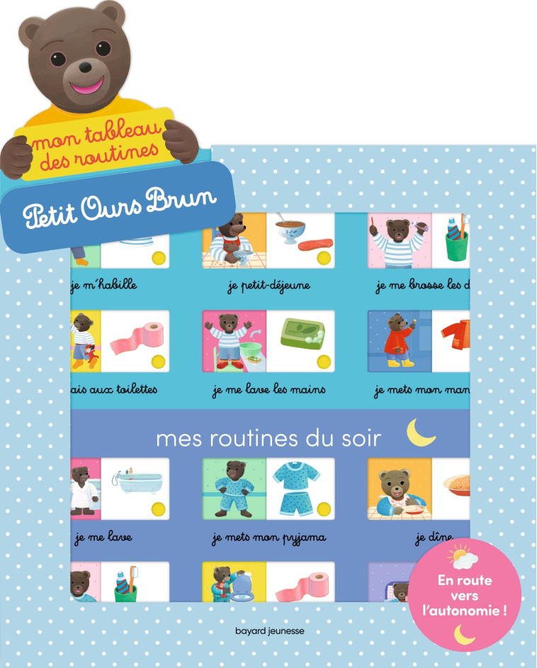 Mon tableau des routines Petit Ours Brun - Bour-Chollet Céline, Bour Danièle, Bour Laura - BAYARD JEUNESSE