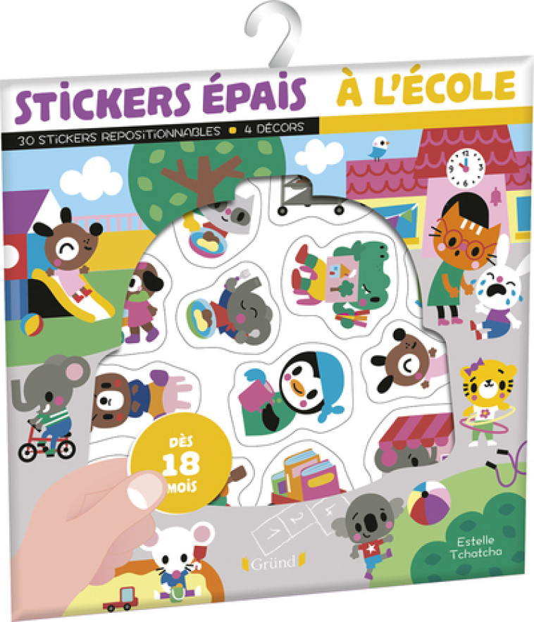 Stickers épais - À l'école - Tchatcha Estelle - GRUND