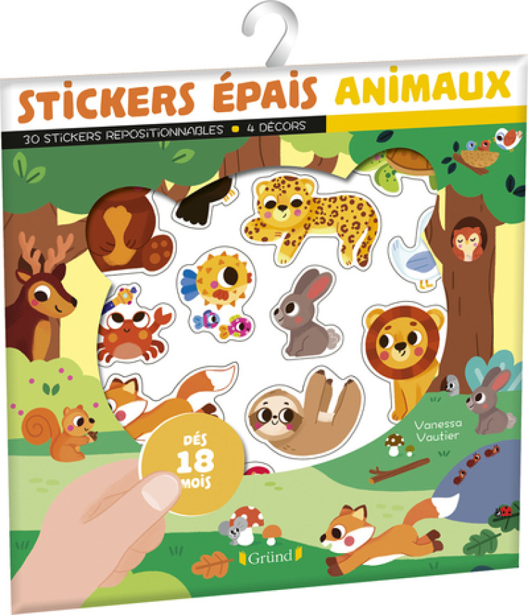 Stickers épais - Animaux - Vautier Vanessa - GRUND