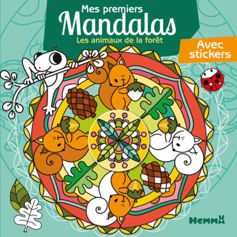 Mes premiers mandalas - Les animaux de la foret - Avec stickers - Lim Chrystèle - HEMMA