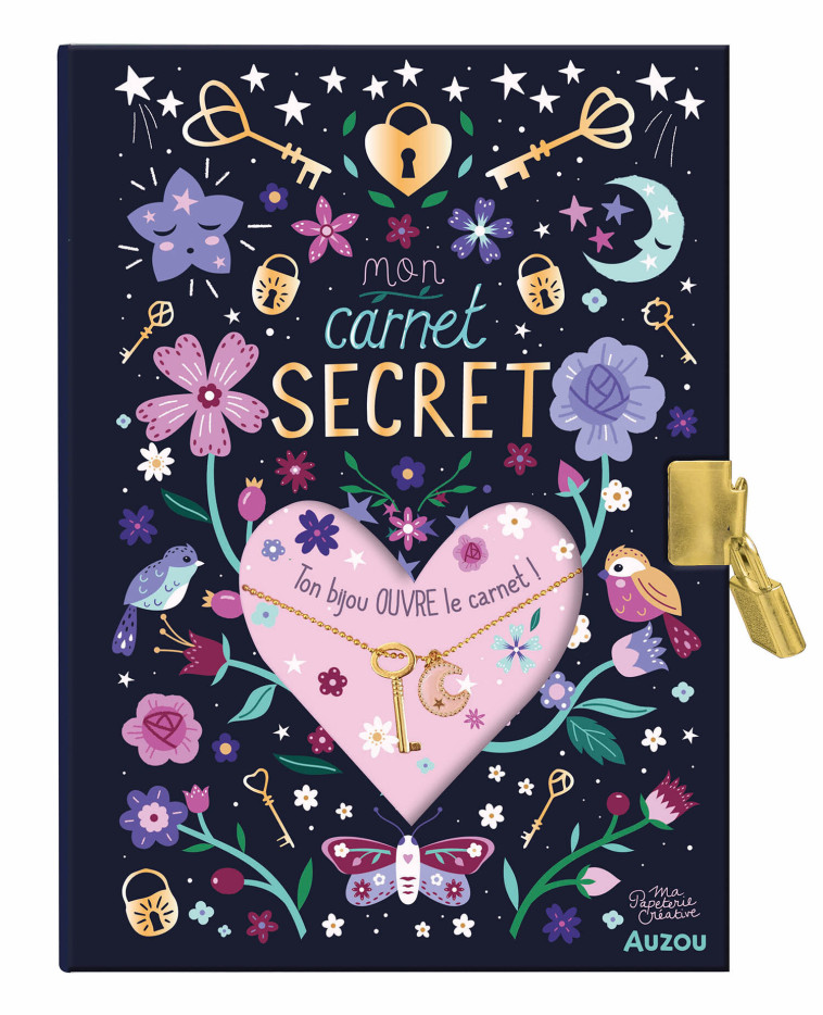 MA PAPETERIE CRÉATIVE - MON CARNET SECRET - JOLI BIJOU - Carly WATTS - AUZOU