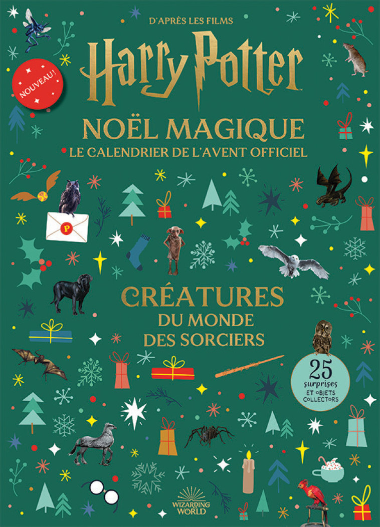 Harry Potter - Le Calendrier de l'Avent officiel - Créatures du monde des sorciers -  COLLECTIFS JEUNESSE,  Collectif - GALLIMARD JEUNE