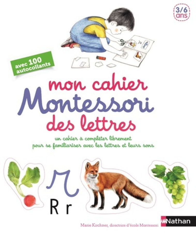 Mon cahier Montessori des lettres - Marie Kirchner, Roberta Rocchi - NATHAN