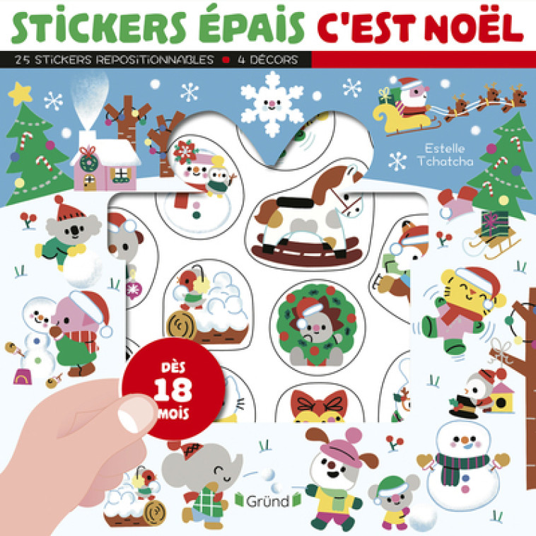 Stickers épais - C'est Noël - Estelle Tchatcha - GRUND