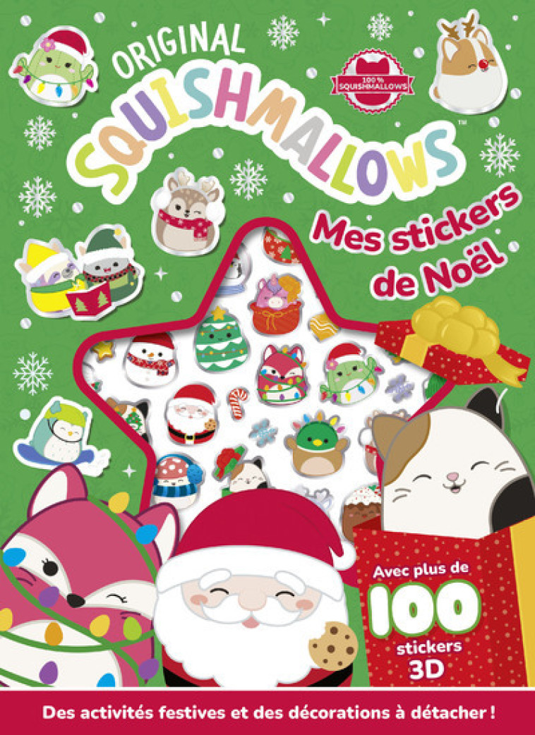 Squishmallows - Mes stickers de Noël - Collectif Collectif,  Collectif - DRAGON D OR