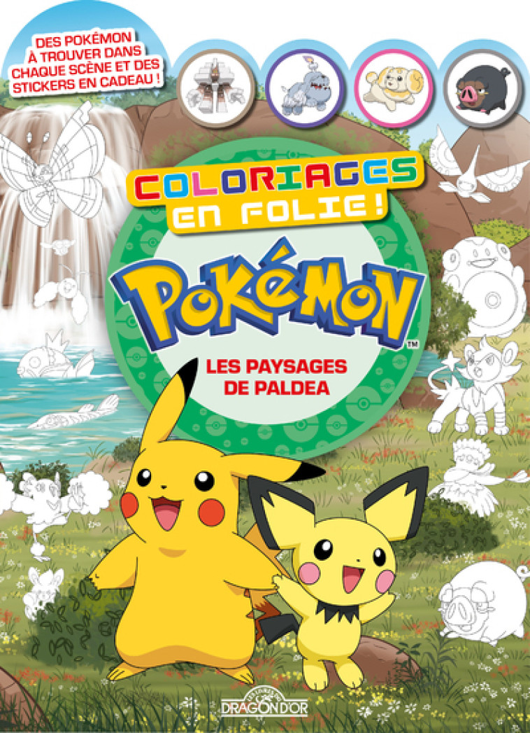 Pokémon - Coloriages en folie ! - Les Paysages de Paldea - The Pokémon Company The Pokémon Company,  The Pokémon Company - DRAGON D OR