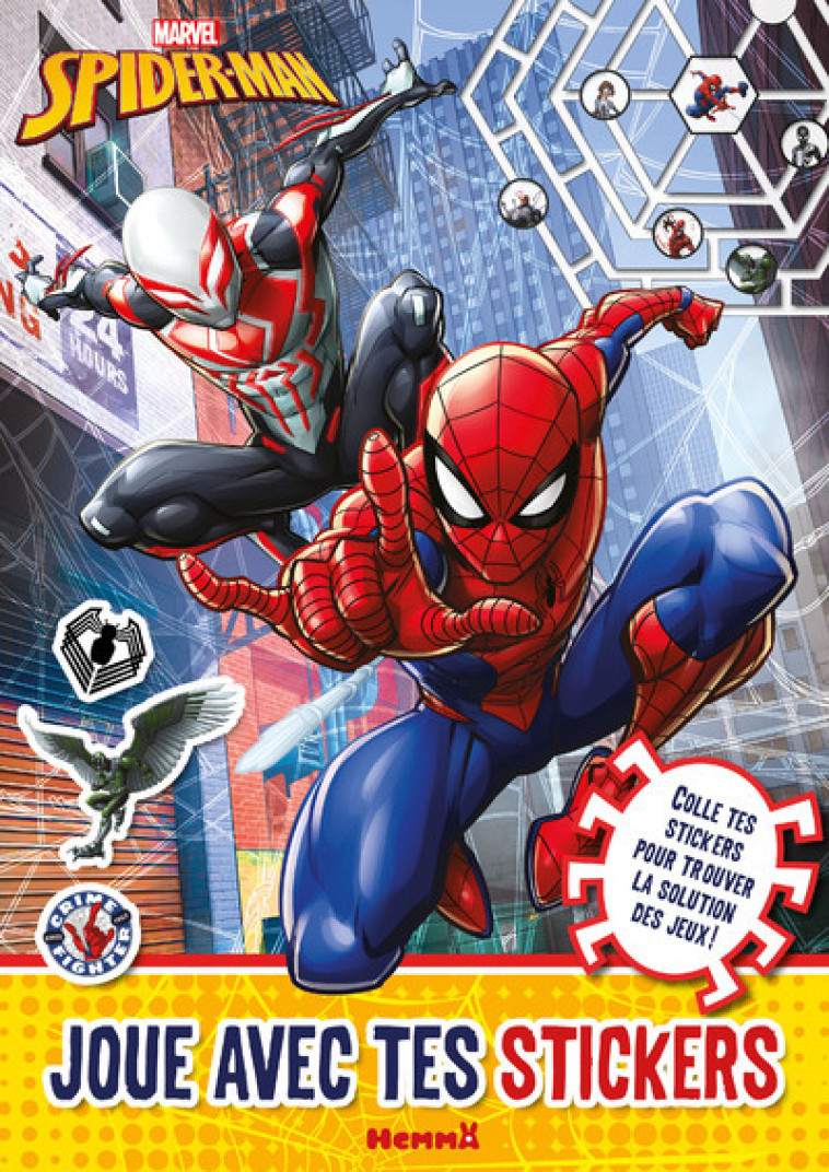 Marvel Spider-Man - Joue avec tes stickers - Colle tes stickers pour trouver la solution des jeux ! - Collectif Collectif - HEMMA