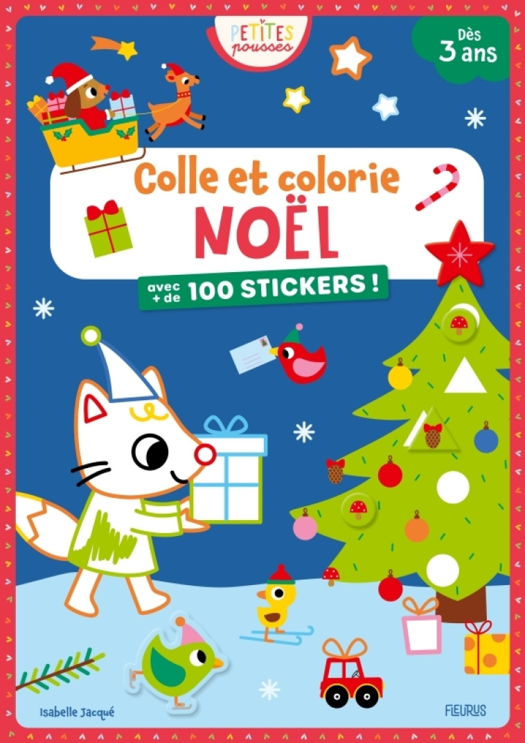 Colle et Colorie - Noël - Isabelle Jacqué - FLEURUS