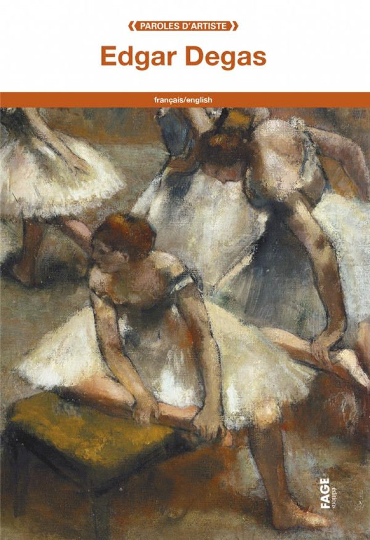 EDGAR DEGAS - DEGAS EDGAR - Fage éd.