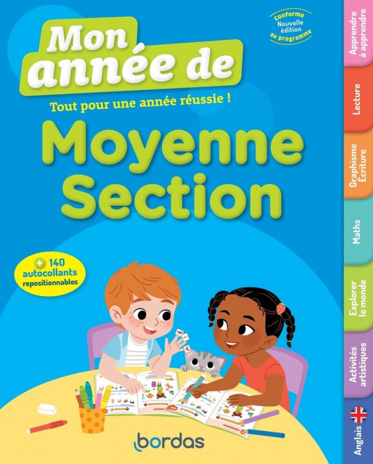 MON ANNEE DE MOYENNE SECTION - LACOSTE/STEPIEN - BORDAS