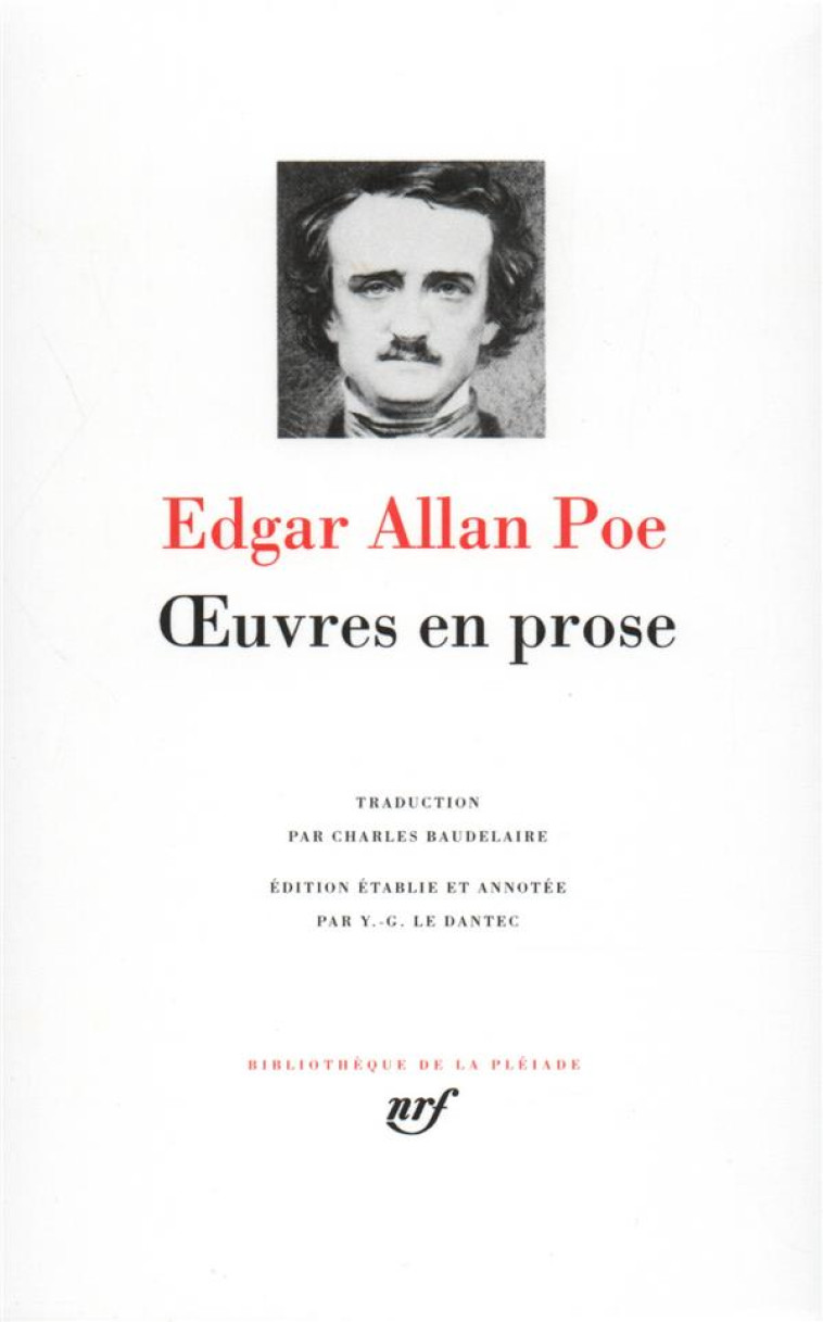 OEUVRES EN PROSE - POE EDGAR ALLAN - GALLIMARD