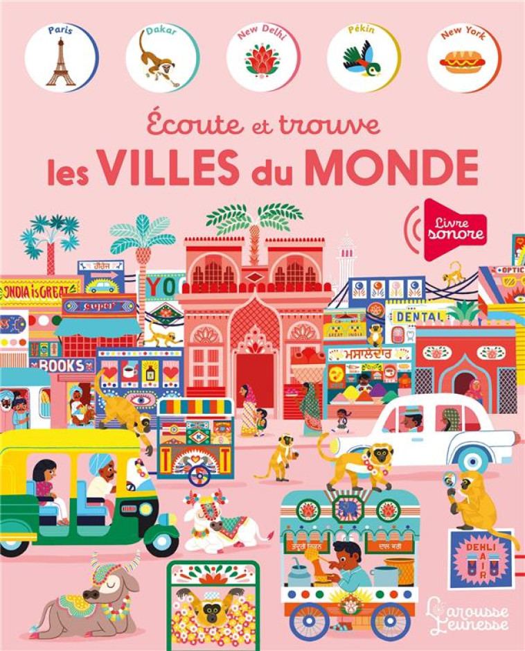 ECOUTE ET TROUVE LES VILLES DU - MERCIER JULIE - LAROUSSE