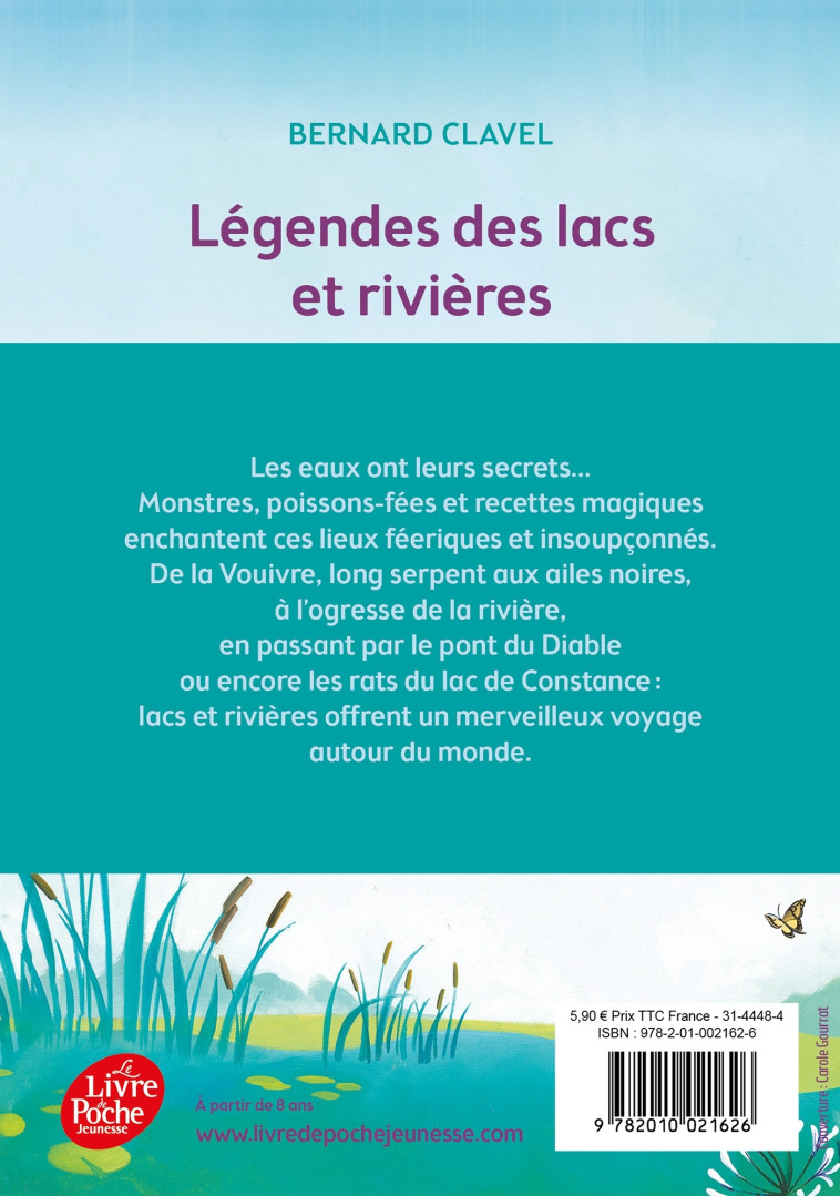 Légendes des lacs et rivières - Bernard Clavel - POCHE JEUNESSE