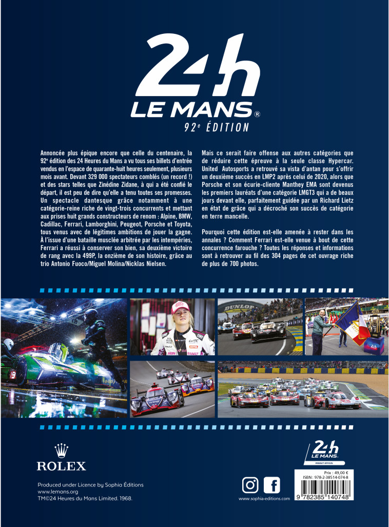 24 H LE MANS 2024 - Thibaut Villemant - SOPHIA EDITIONS