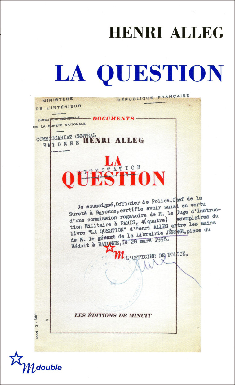 La question - Henri Alleg - MINUIT