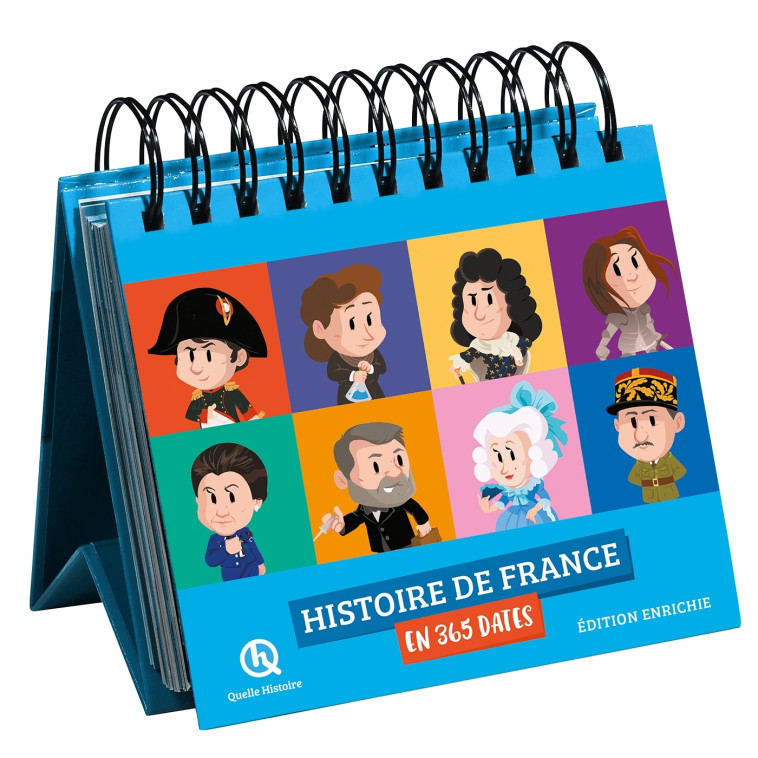 Calendrier Quelle histoire !  365 personnages de l'histoire de France -  Playbac Éditions - PLAY BAC