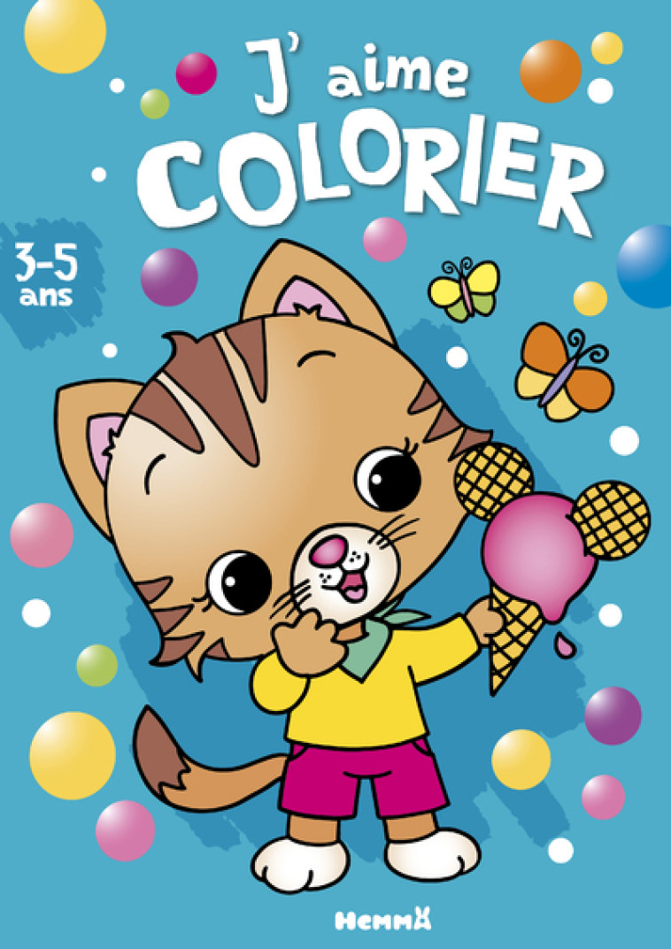 J'aime colorier (3-5 ans) (Chat et glace) - Nadine Piette - HEMMA